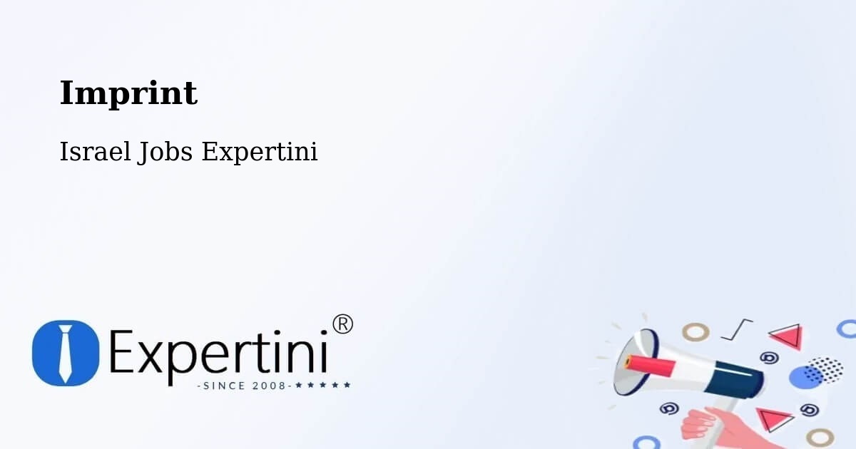 Imprint – Buqei‘A - Israel Jobs Expertini